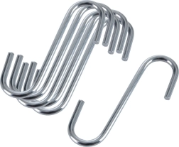 Ganchos para ahumador de acero inoxidable de 6 cm - 6 uds.