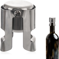 Tapón de acero inoxidable para vino y bebidas espumosas 4 cm