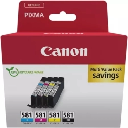 Multipack de cartuchos de tinta Canon CLI-581 BK/C/M/Y