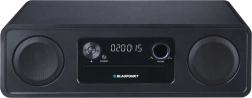 Microsistema con Bluetooth, CD/MP3, USB, AUX, radio FM, reloj y despertador