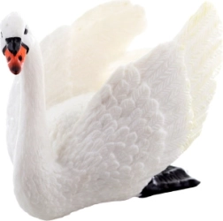 Figura de plástico de cisne 8 cm