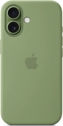 Funda de silicona con MagSafe para iPhone 17 – verde musgo claro