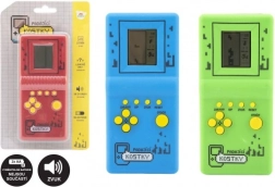 Juego electrónico Cubos que caen rompecabezas de plástico 7 x 14,5 cm 3 colores con sonido a pilas