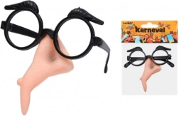 Juego de carnaval bruja – nariz de plástico y gafas