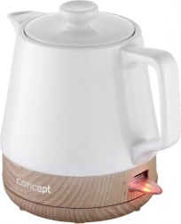Hervidor eléctrico cerámico 1,0 l blanco