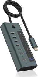 Hub USB‑C 7× USB 3.2 Gen 2 con pantalla y alimentación de 36 W