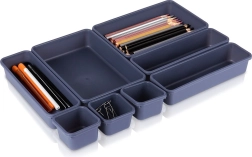 Organizador modular para cajón, 8 piezas, grafito Vilde