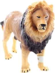 Figura de plástico de león 13 × 9 × 4 cm