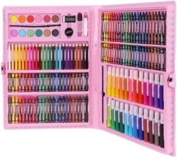 Set de arte en maletín 168 piezas – rosa