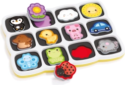 Quercetti Smart Puzzle Magnetico: Colores y primeras palabras