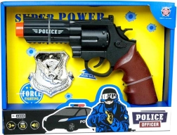 Pistola de policía con placa PLEJO