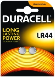 Pilas Duracell LR44 1.5V - Blíster 2 uds
