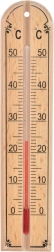 Termómetro de pared de madera para interiores 20 cm