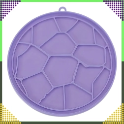 Alfombrilla de silicona morada para lamer para perros y gatos