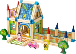 Juego de construcción de madera Casita 6 en 1 de ECOTOYS