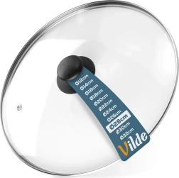 Tapa de vidrio 28 cm con válvula de ventilación