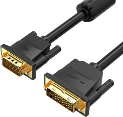 Vention cable DVI (24+5) a VGA 3 m, Full HD 1080p, negro