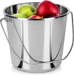 Cubo alimentario de acero inoxidable 5 l