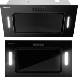Campana extractora empotrable bajo armario 52 cm negra Berdsen BE-52A con iluminación LED