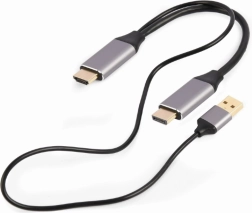 Adaptador HDMI a DisplayPort 4K 60Hz con alimentación USB-A