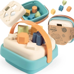 Smoby pequeño clasificador verde en cesta de bioplástico