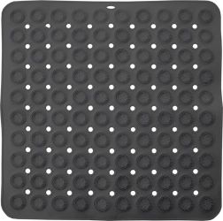 Alfombrilla antideslizante para ducha 54 × 54 cm, gris