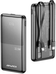 Powerbank AWEI P76K 10000 mAh con carga rápida de 22,5 W y 4 salidas
