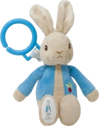 Conejito de peluche con cuerda PETER RABBIT con anillo para colgar