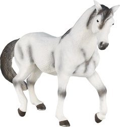 Modelo realista de caballo andaluz gris