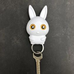 Colgador para llaves – conejo blanco