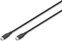 Cable USB-C de silicona - USB-C, USB 2.0, 60W, 0,5 m, negro