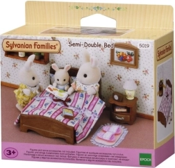 Cama doble con mesita de noche SYLVANIAN FAMILIES