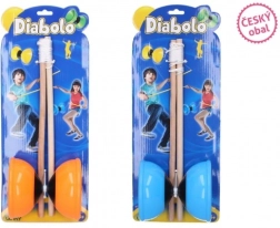 Gran set de Diabolo de plástico/madera para niños