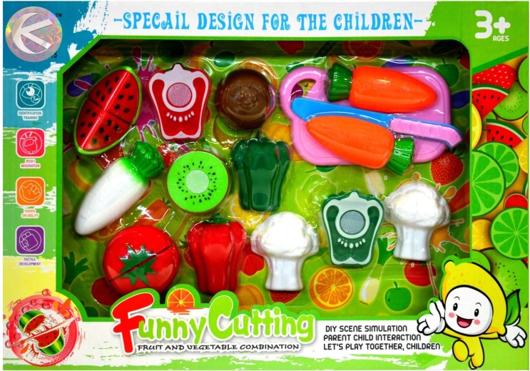 Verduras y frutas – set de corte con zanahoria - 1 unidad