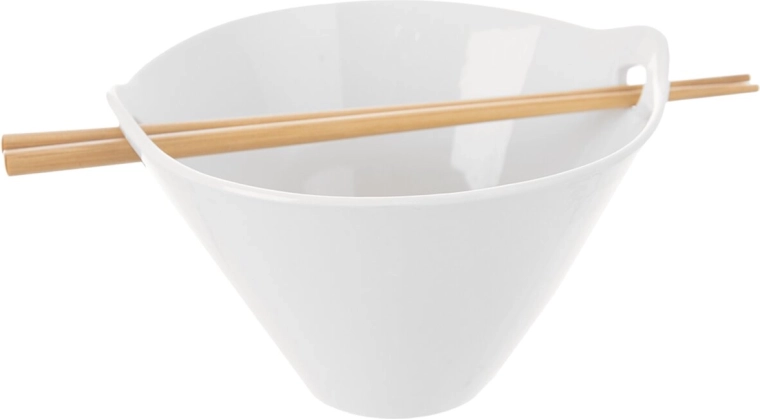 Cuenco de bambú para porciones 16 cm con palillos