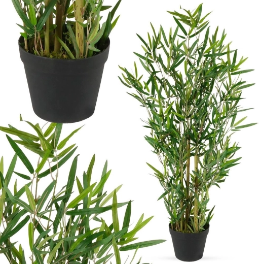 Hojas y tallos de aspecto natural
