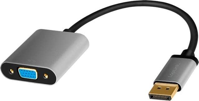 Adaptador DisplayPort a VGA 1080p 60 Hz, aluminio, 0,15 m