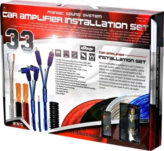 Kit de cables para la instalación de amplificadores Hi-Fi para automóvil