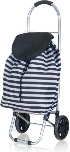 Carrito de la compra con ruedas 87 × 35 × 28 cm, a rayas