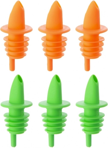Juego de boquillas vertedoras flexibles para botellas, 6 uds.