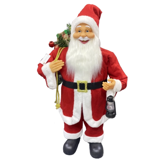 Papá Noel rojo de pie, 90 cm