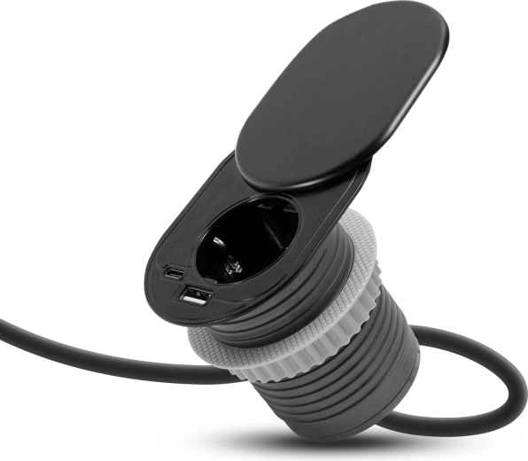 Carga mediante USB-A y USB-C
