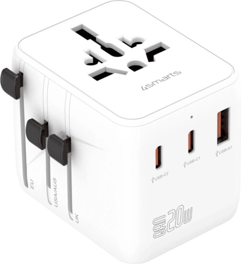Adaptador de viaje universal para 200+ países