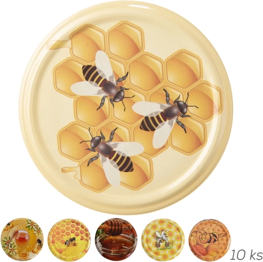 Tapa metálica Bio 82 para tarros de miel (10 uds.)