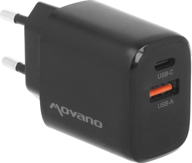 USB-C + USB-A: carga dos dispositivos a la vez