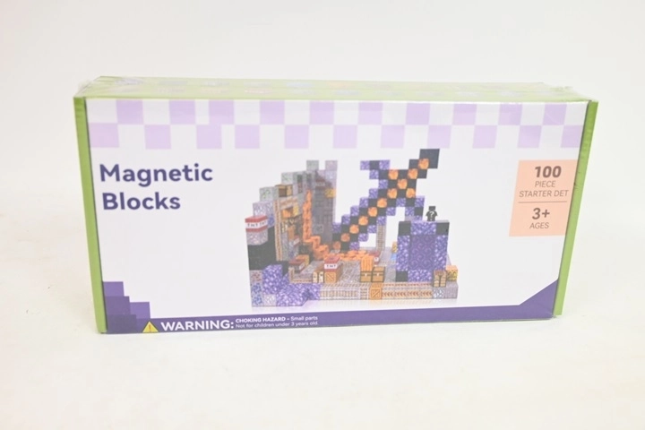 Juego de construcción magnético de 100 piezas