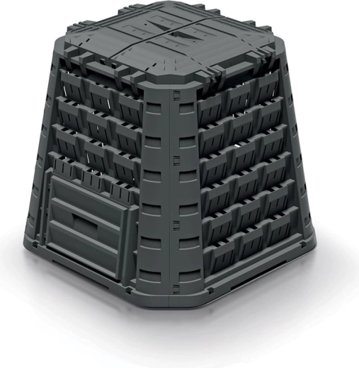 Compostador de jardín de plástico EVOGREEN VARIO 450 l, negro