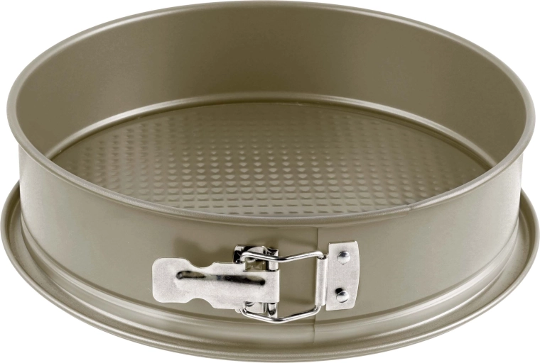 Kitchisimo molde para tarta de 24 cm de acero al carbono, dorado