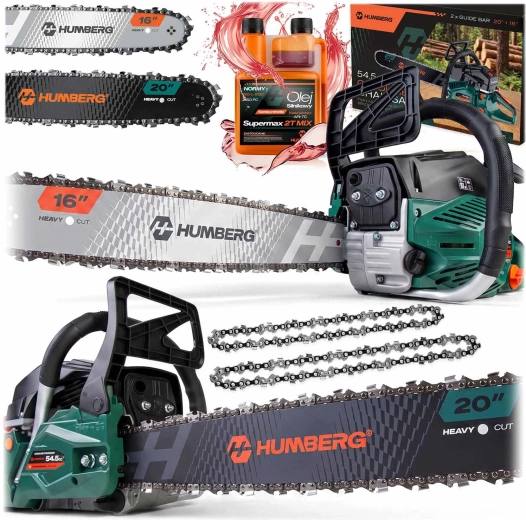 Motosierra de gasolina Humberg HM-665 16/20" + aceite 2T