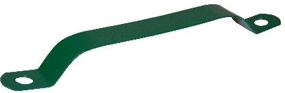 Abrazadera para poste de 48 mm verde, galvanizado y PVC